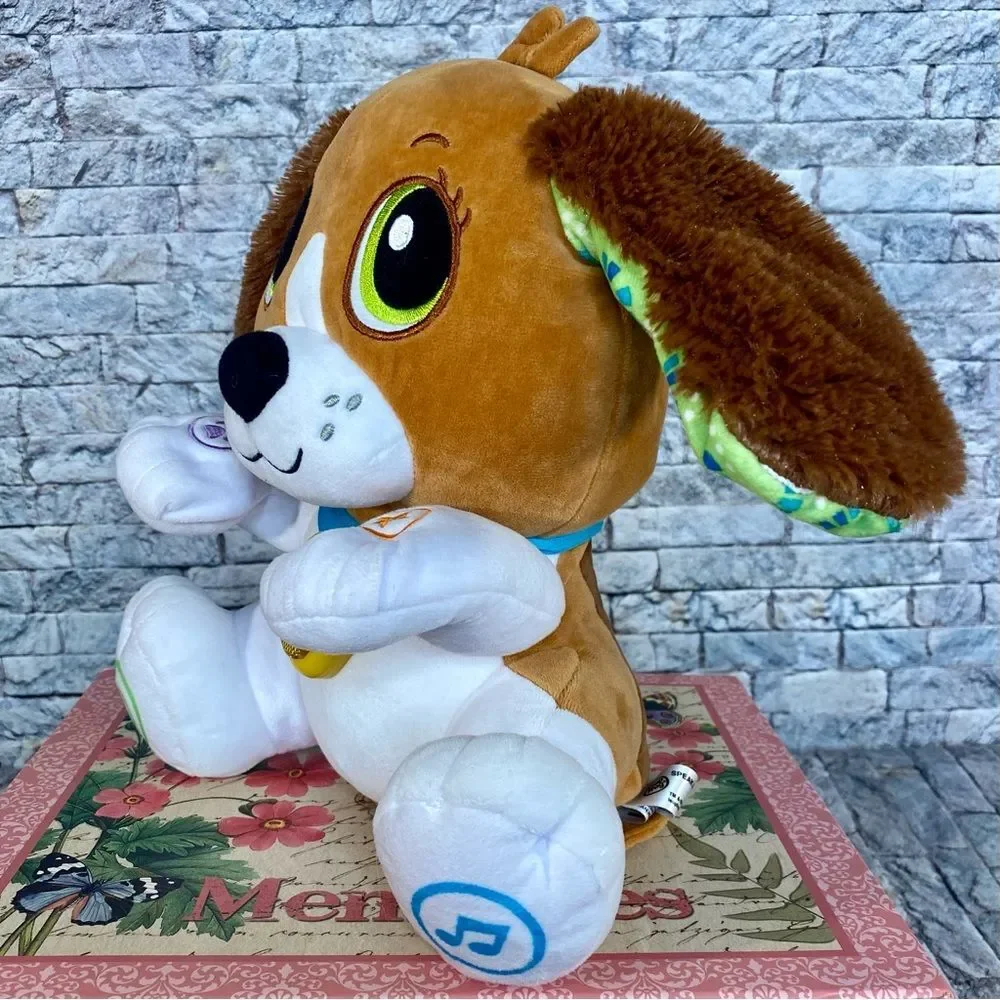 Leap Frog Speak & Learn Plush Puppy Animatronic Sing Speak Learn